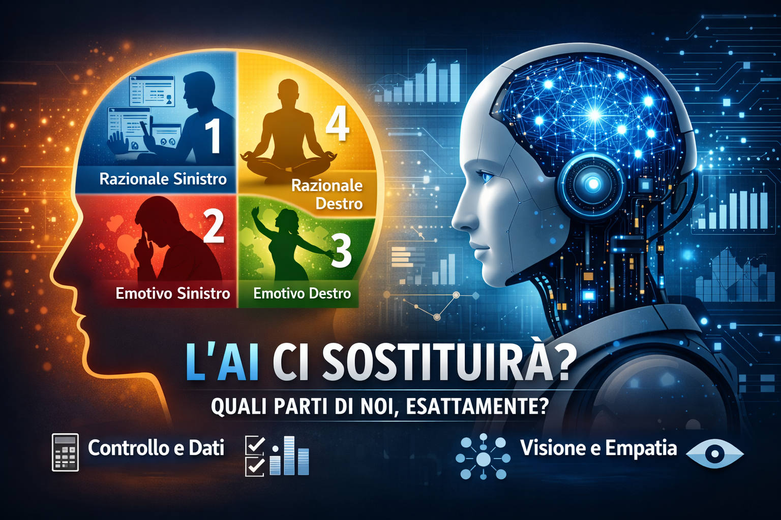 Trading e cervello: l’AI copre 1/4, il resto decide se resti in partita