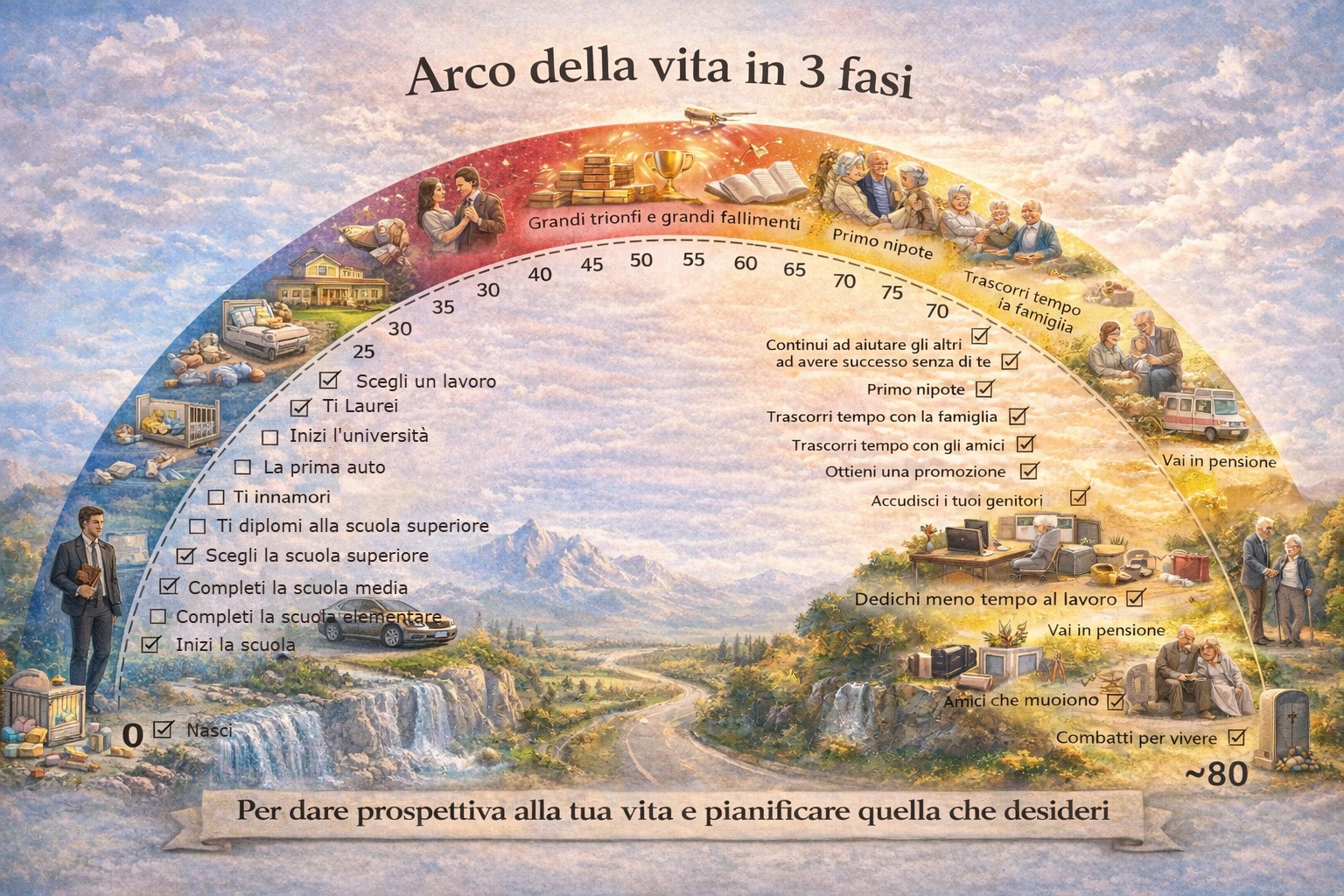 Arco della vita e finanza: il ciclo di vita finanziario