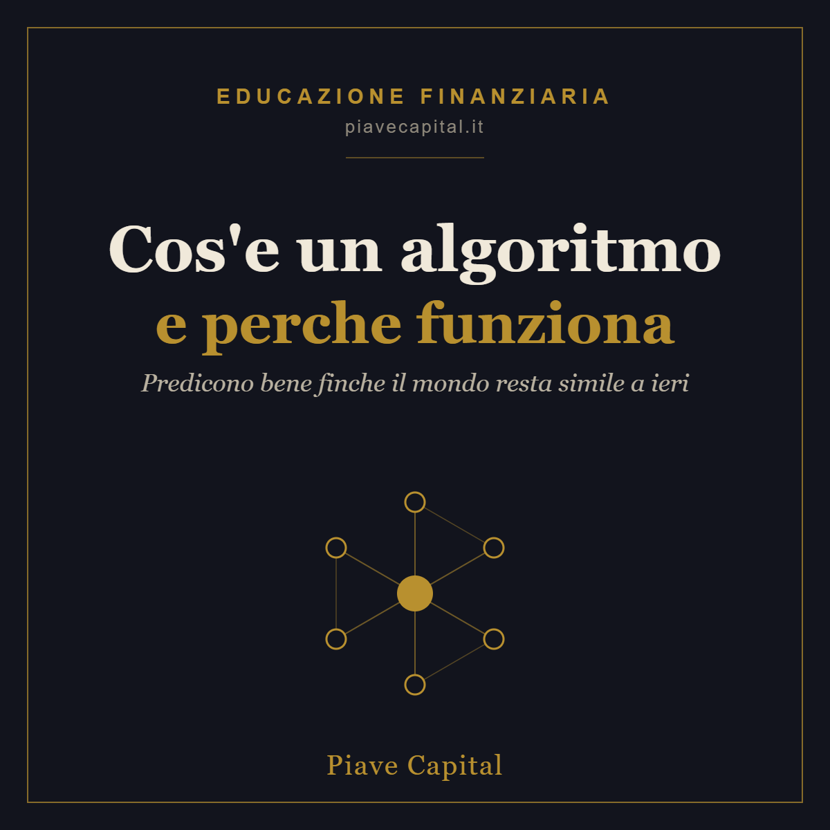 Cos’è un algoritmo e perché oggi “funziona”